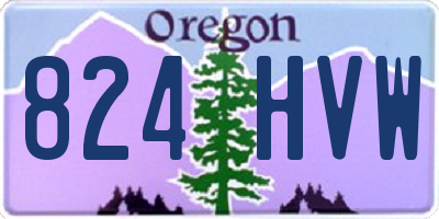 OR license plate 824HVW