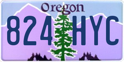 OR license plate 824HYC