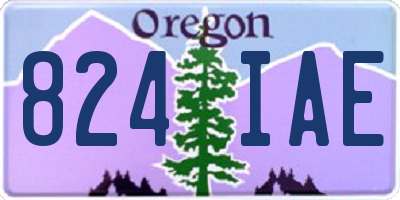 OR license plate 824IAE