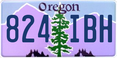 OR license plate 824IBH