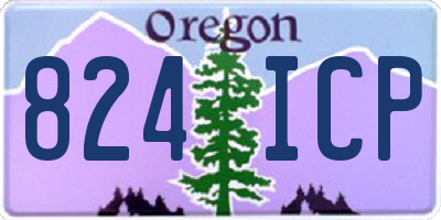OR license plate 824ICP