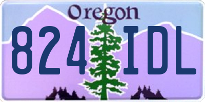 OR license plate 824IDL