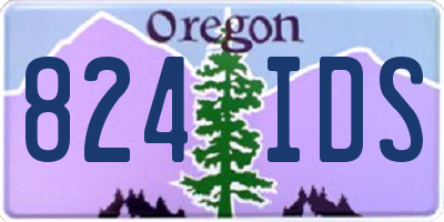 OR license plate 824IDS