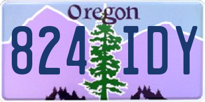 OR license plate 824IDY