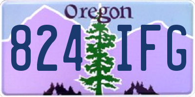OR license plate 824IFG