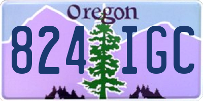 OR license plate 824IGC