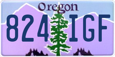 OR license plate 824IGF