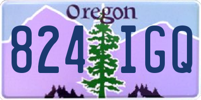 OR license plate 824IGQ