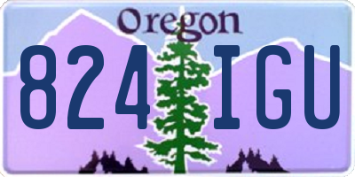 OR license plate 824IGU