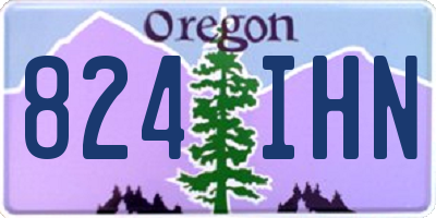 OR license plate 824IHN