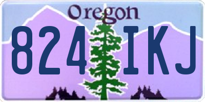 OR license plate 824IKJ