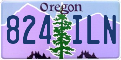 OR license plate 824ILN