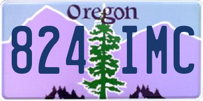 OR license plate 824IMC