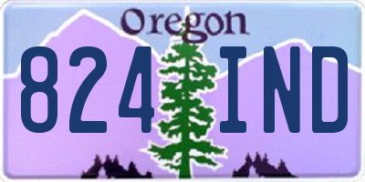 OR license plate 824IND