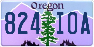 OR license plate 824IOA