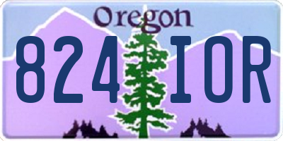 OR license plate 824IOR