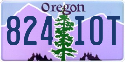 OR license plate 824IOT