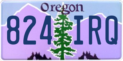 OR license plate 824IRQ