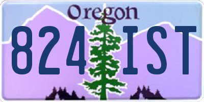 OR license plate 824IST