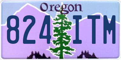 OR license plate 824ITM