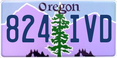 OR license plate 824IVD
