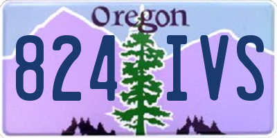 OR license plate 824IVS