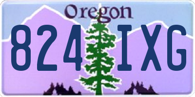 OR license plate 824IXG