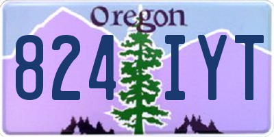 OR license plate 824IYT