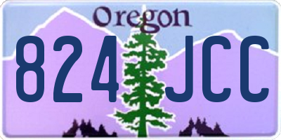 OR license plate 824JCC