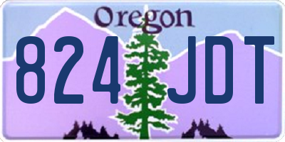 OR license plate 824JDT