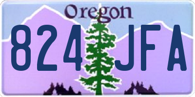 OR license plate 824JFA