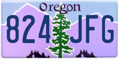OR license plate 824JFG