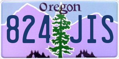 OR license plate 824JIS