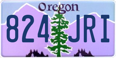 OR license plate 824JRI