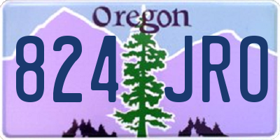 OR license plate 824JRO