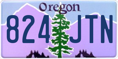 OR license plate 824JTN