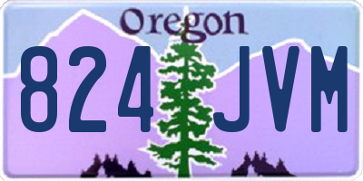 OR license plate 824JVM
