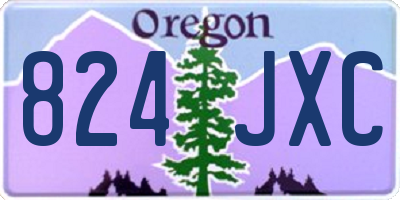 OR license plate 824JXC