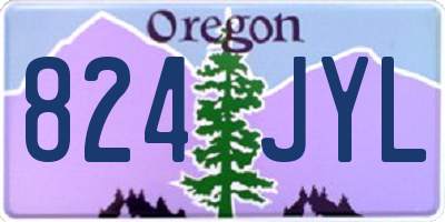 OR license plate 824JYL