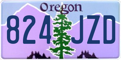 OR license plate 824JZD