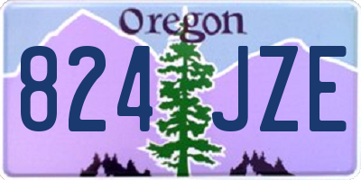 OR license plate 824JZE