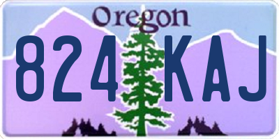 OR license plate 824KAJ