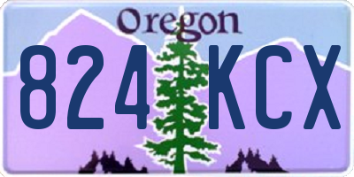 OR license plate 824KCX