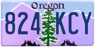 OR license plate 824KCY