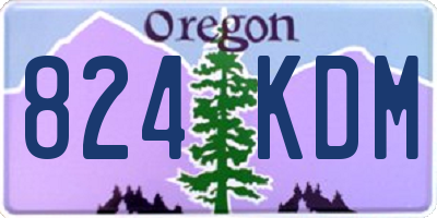 OR license plate 824KDM