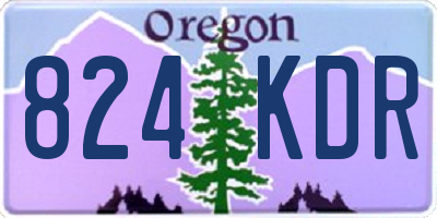 OR license plate 824KDR