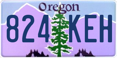 OR license plate 824KEH