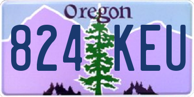 OR license plate 824KEU
