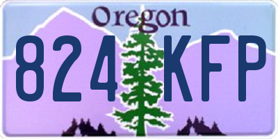OR license plate 824KFP