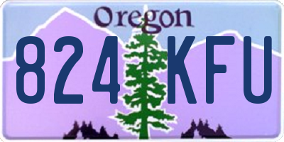 OR license plate 824KFU